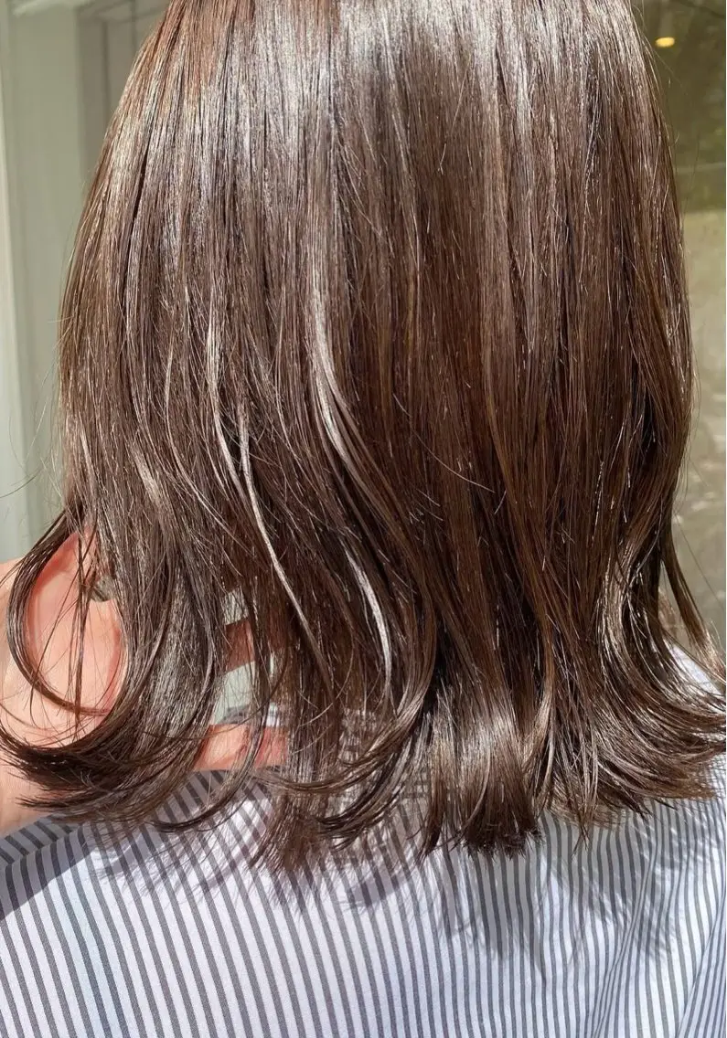 ミディアム ヘアカラー リズ 都島のヘアスタイル