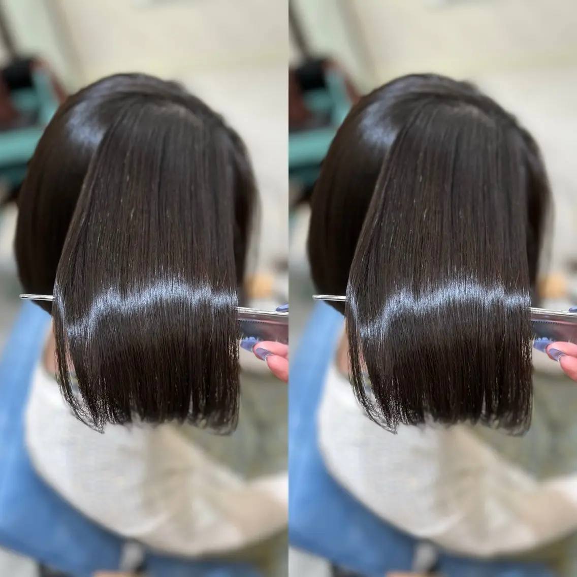 ショート 髪質改善🩵縮毛矯正 代々木/木下のヘアスタイル