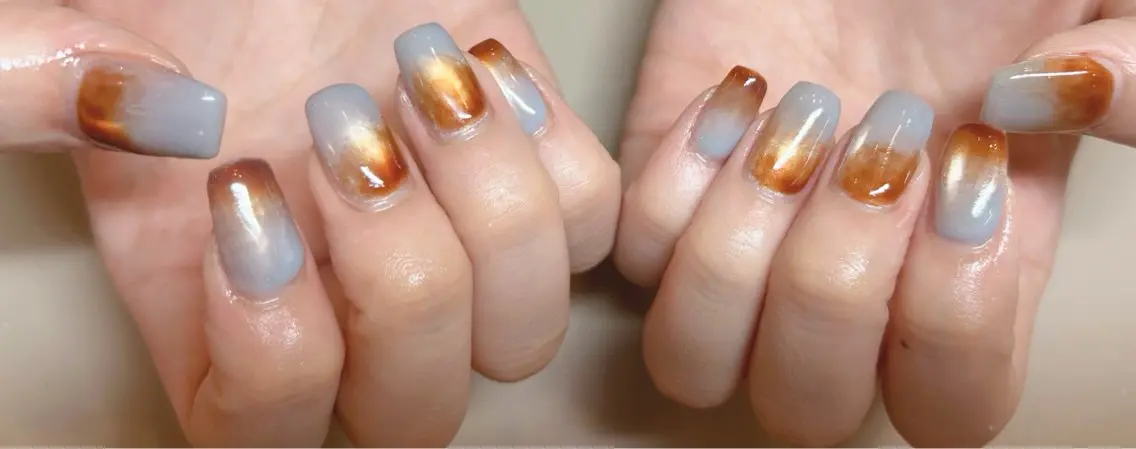 ネイル マグネットネイル ニュアンスネイル Rairianail 室橋舞のネイルデザイン