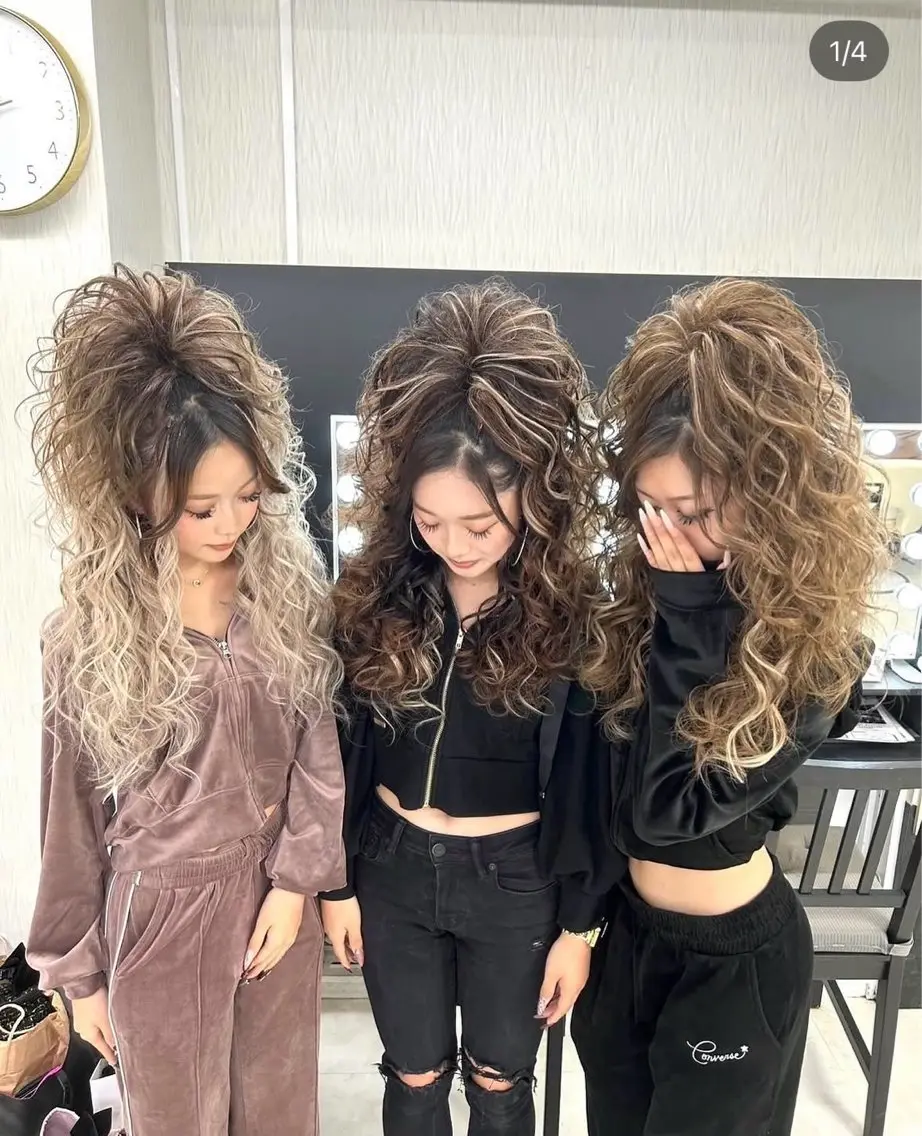 ロング エクステ ヘアセット ベルグローヘアセット 🤍まりこのヘアスタイル