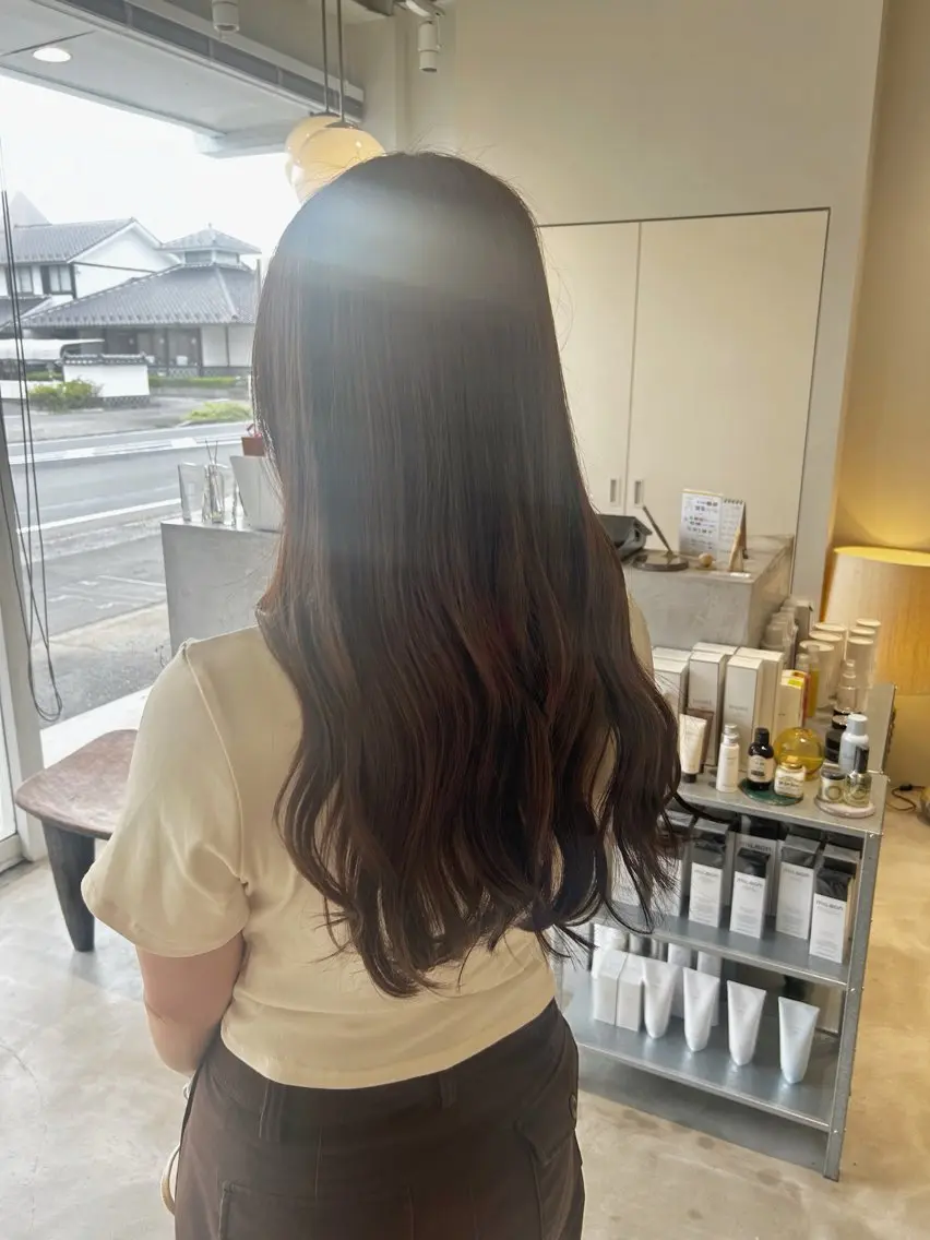 ロング カラー ヘアカラー 篠原 若奈のヘアスタイル