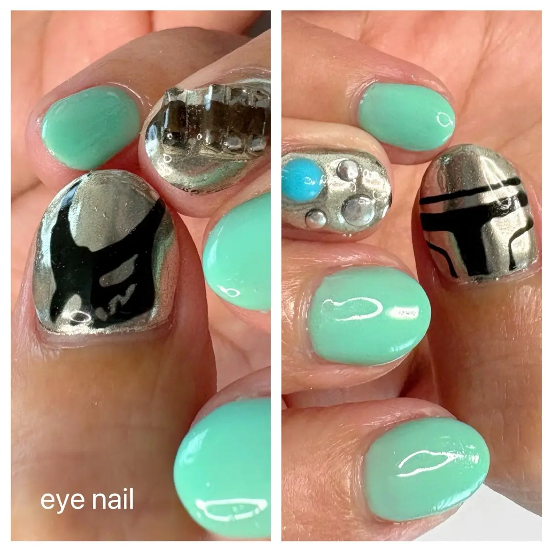 ネイル ミラーネイル ストーンネイル ハンドネイル Eye nailのネイルデザイン