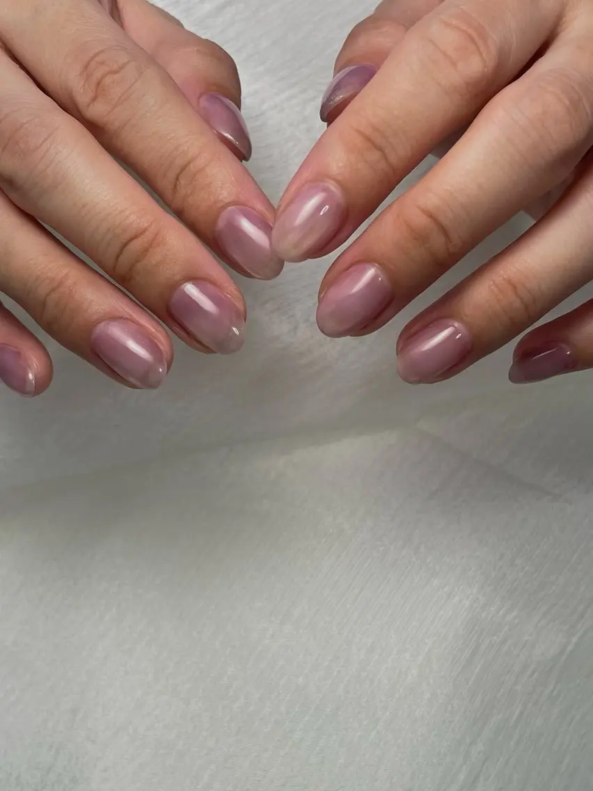 ネイル マグネットネイル マグネットワンカラー ワンカラーネイル ハンドネイル muca. nailのネイルデザイン