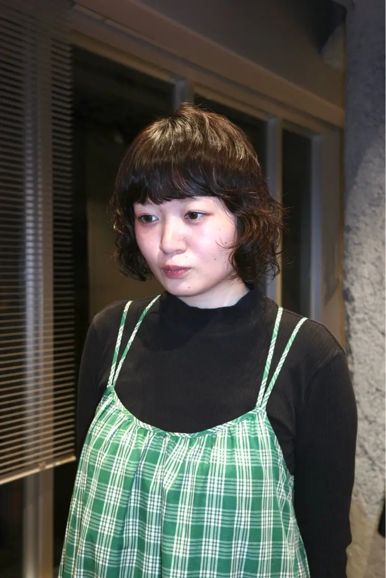 ショート パーマ 住谷 ゆりな　パーマ募集中のヘアスタイル