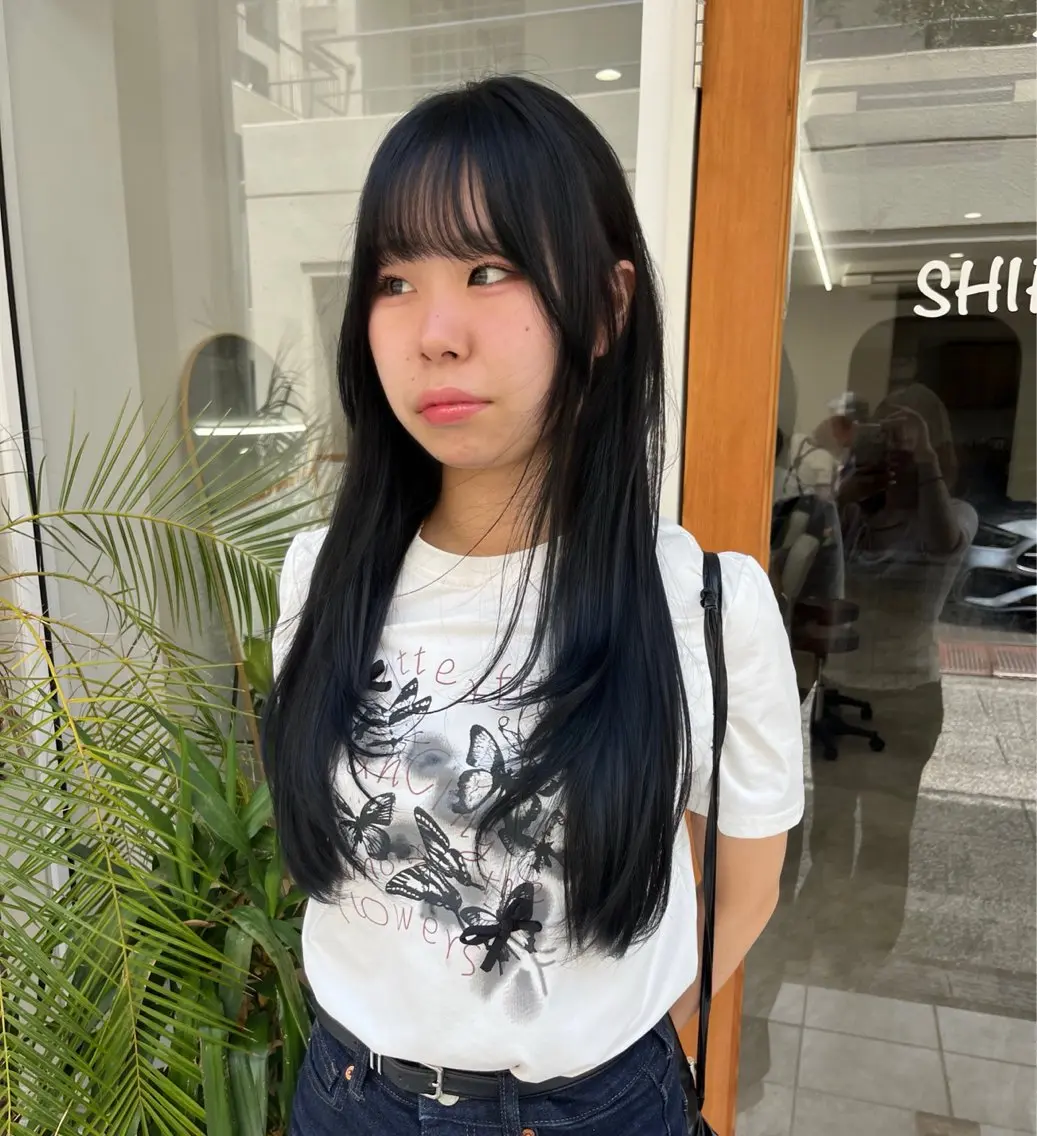 🐈⬛フェイクブラック/落とせる黒染め+濃密トリートメント🐈⬛の写真