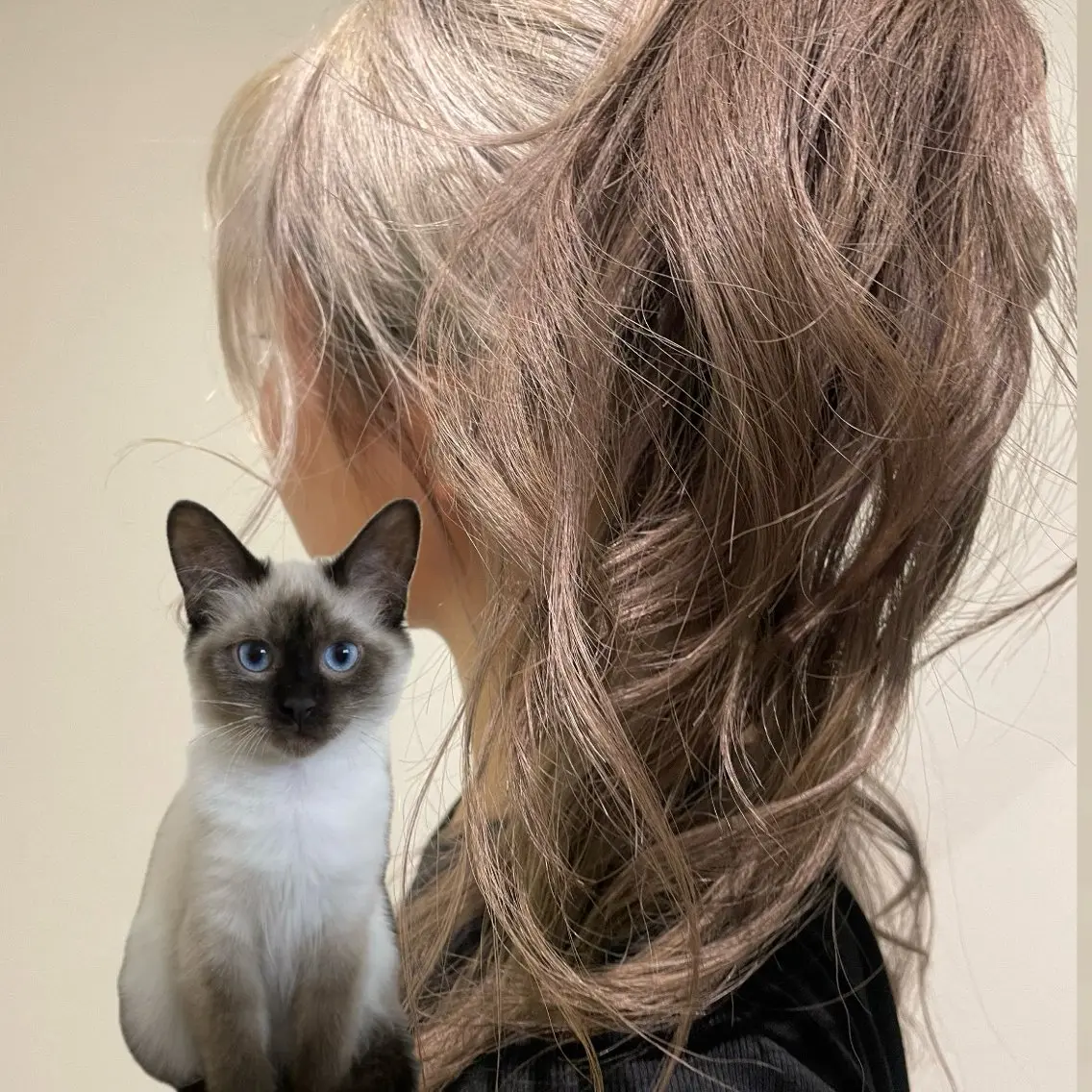 ロング ヘアカラー 太田 遙のヘアスタイル