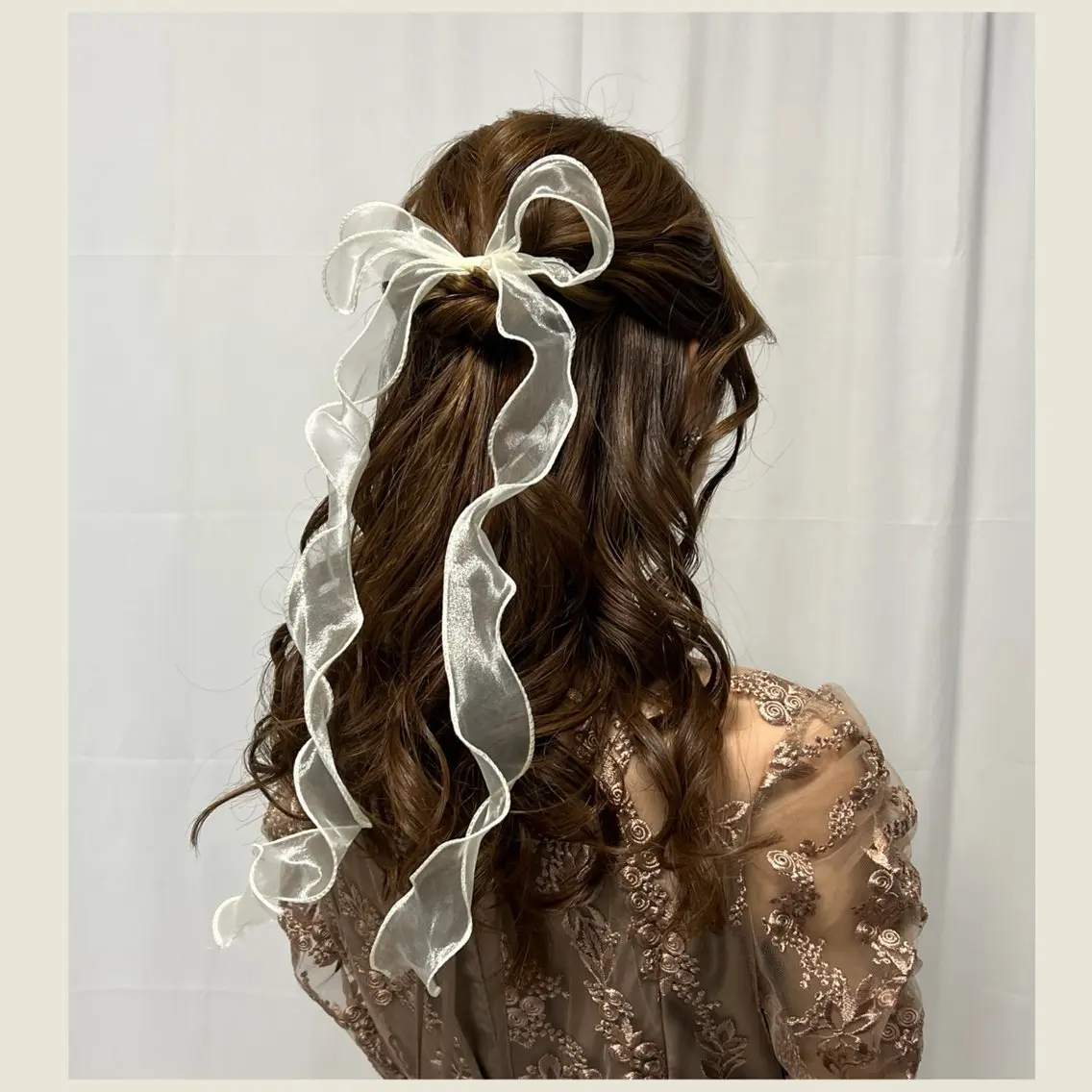 ヘアアレンジ ハーフアップ ヘアセット 川崎ヘアメイク🪞 CHATEAUのヘアスタイル