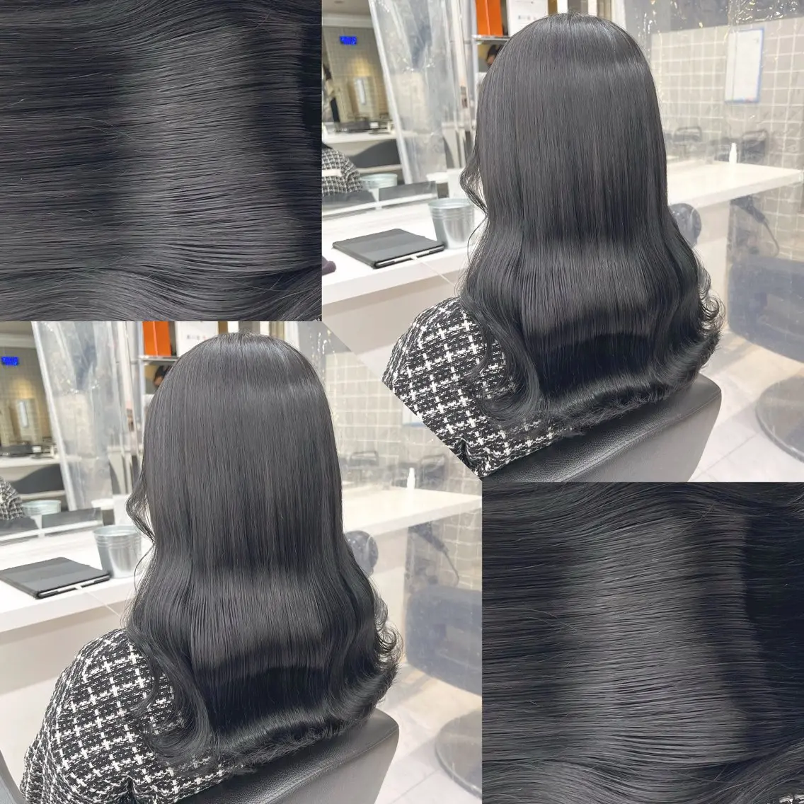 ロング カラー ヘアアレンジ ヘアカラー トリートメント ヘッドスパ ヘアセット 韓国風ベージュ🤎 赤みなし🌿横浜🤎のヘアスタイル