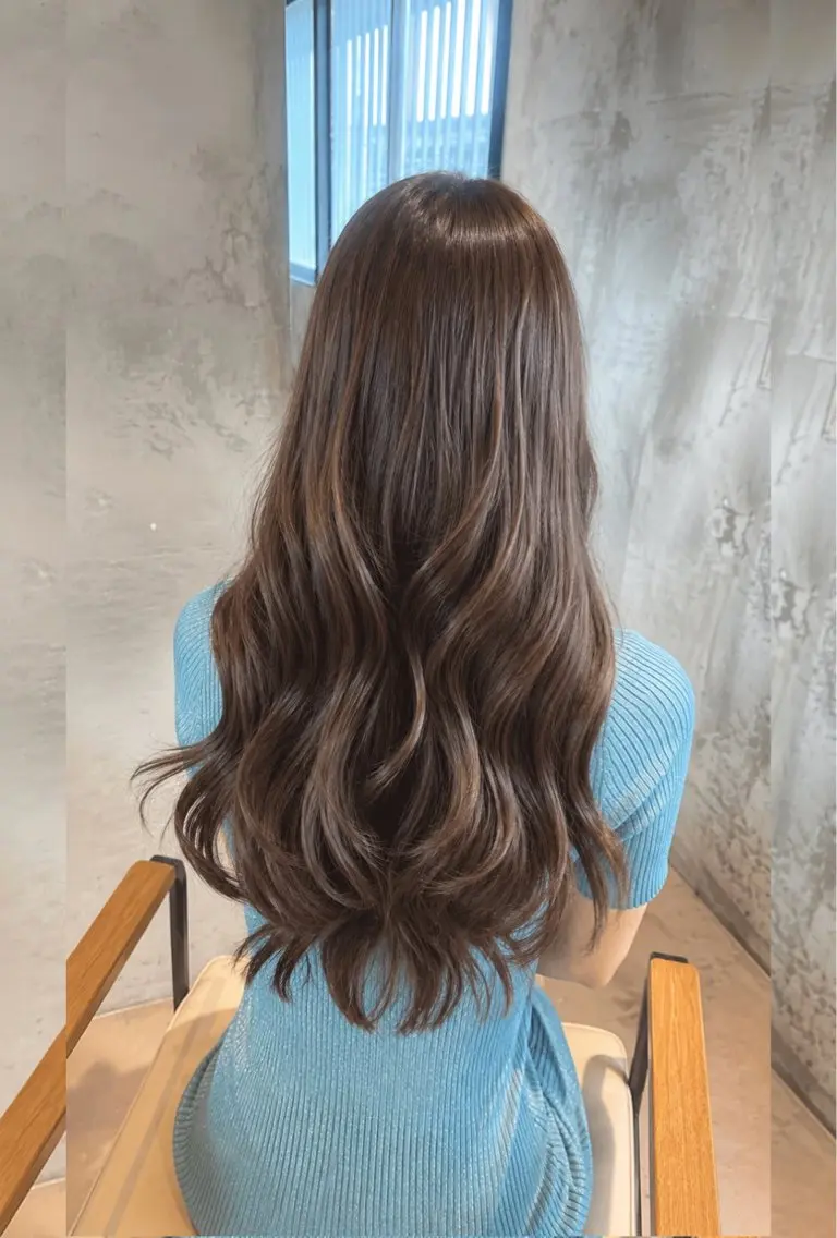 ロング カラー カット ヘアカラー トリートメント ❤︎韓国レイヤ ー❤︎/saraのヘアスタイル