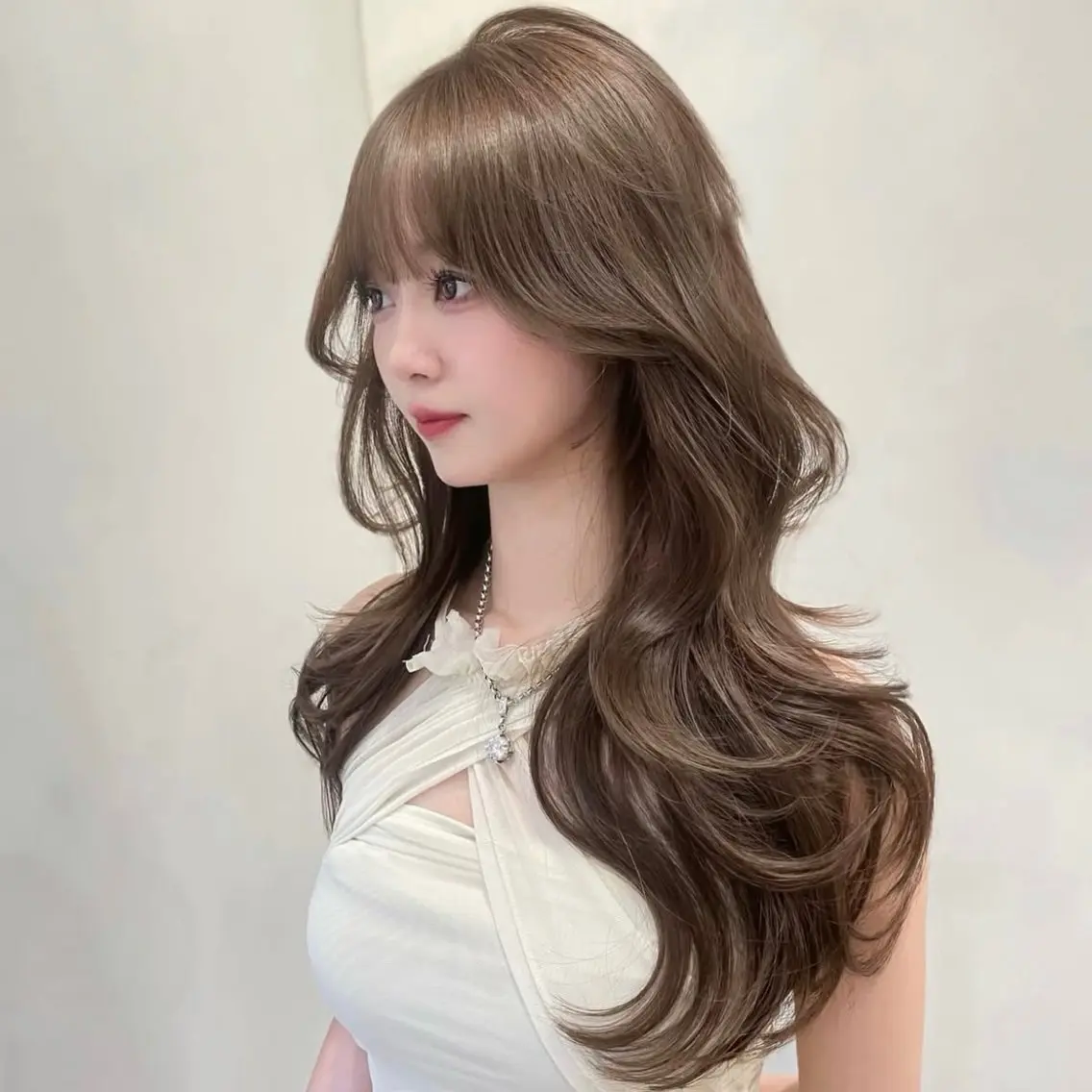 ミルクティーカラー♡【カット+1ケアブリーチ+上質ケアカラー】の写真
