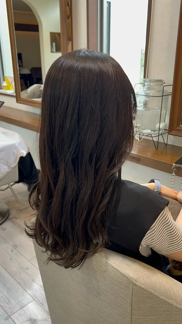 【新規・再来1回目限定🌟】カット✄﻿＋艶カラー✨＋炭酸スパ𓂃🫧‪の写真