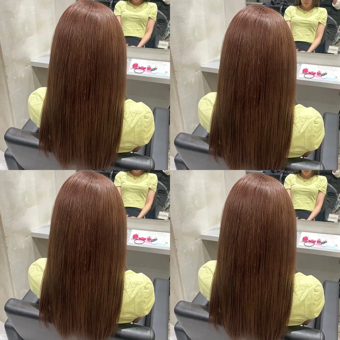 セミロング カラー カット ヘアカラー トリートメント Minami. 🩵 再現性特化ヘアのヘアスタイル