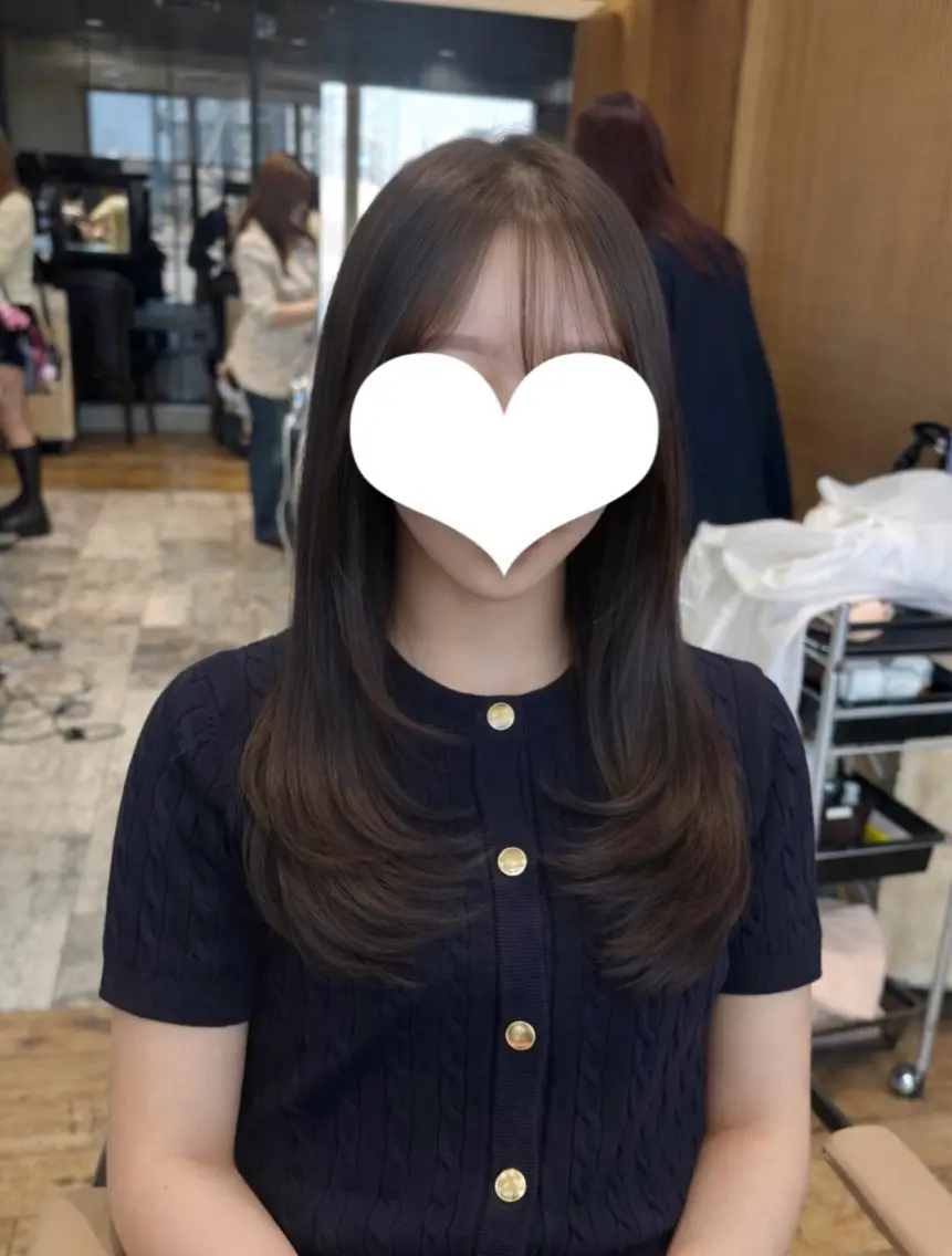 ロング カラー カット ヘアカラー トリートメント 🎀韓国ヘア🎀 𝓡𝓲𝓷𝓱𝓪のヘアスタイル