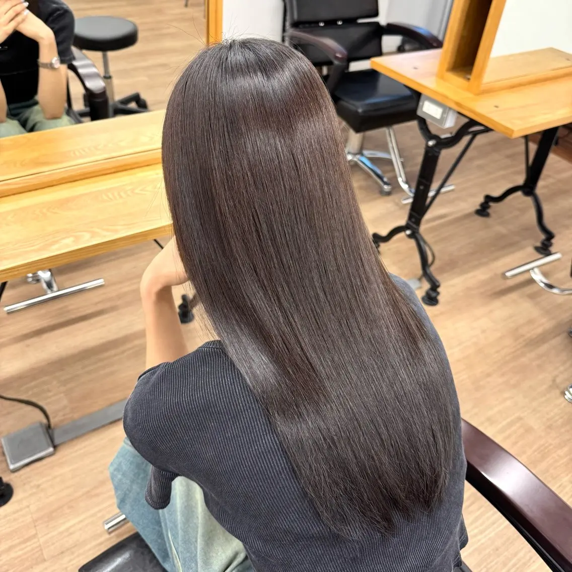 ロング 縮毛矯正 藤原航/艶髪 /日曜カットモデルのヘアスタイル