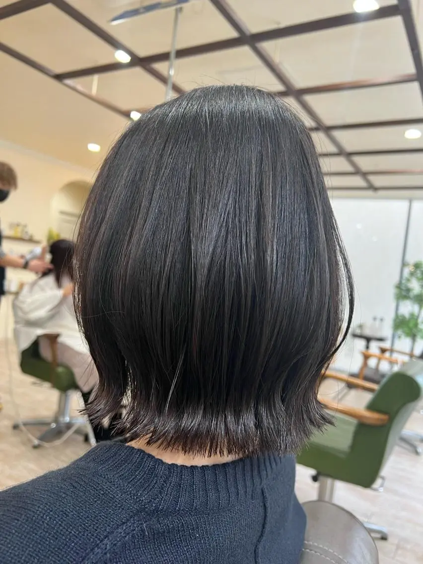 【カット】+【艶カラー】+【5stepトリートメント】+【ケアプロ(トリートメントの促進機)】の写真
