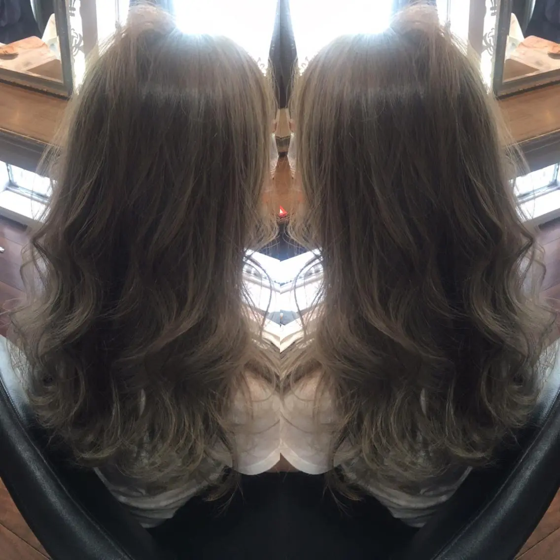 ロング カラー 吉本 yoshimotoのヘアスタイル