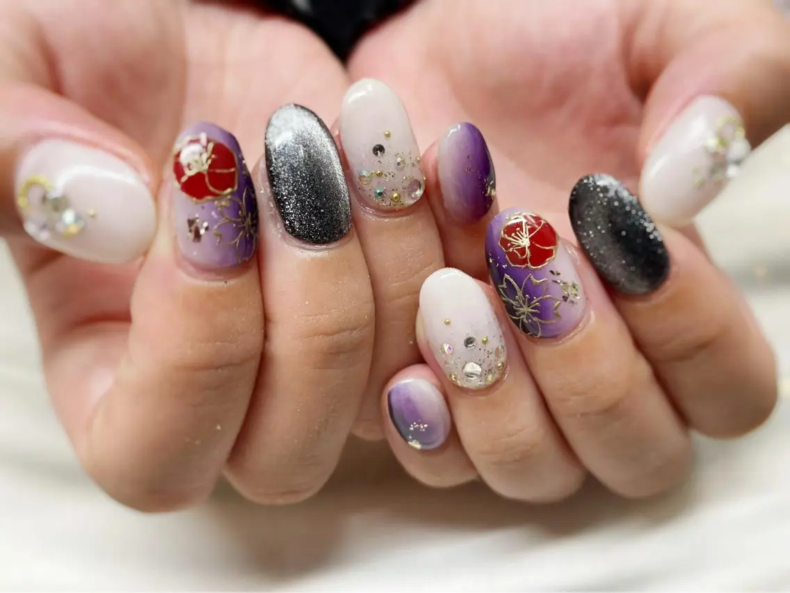 ネイル マグネットネイル nail salon アトリエBONOのネイルデザイン