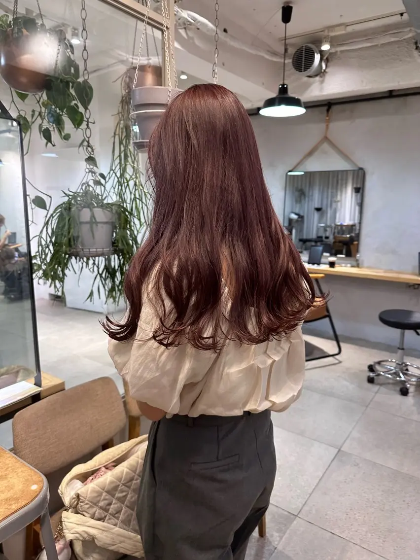 ロング カラー ブリーチ ハイトーンカラー ブリーチなしカラー ボブ ロング REINA☁️透明感 カラー/ぷつっと♡のヘアスタイル