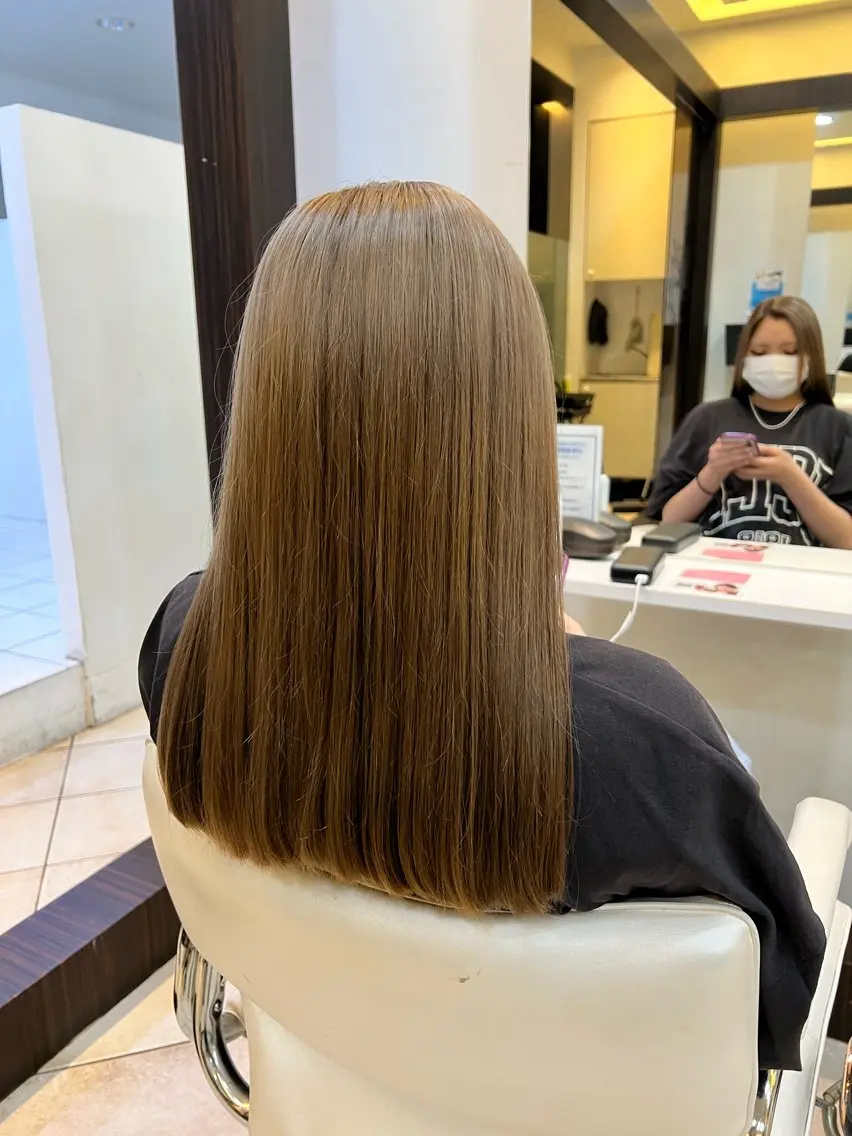 ロング カラー 髪質改善 トリートメント 🥀髪質改善/ 透明感🥀ユイキのヘアスタイル