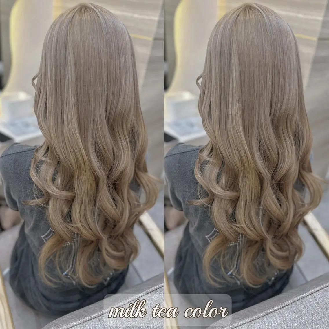 ロング ヘアカラー トリートメント lovis🧸ゆうあ 🧸/透明感カラーのヘアスタイル