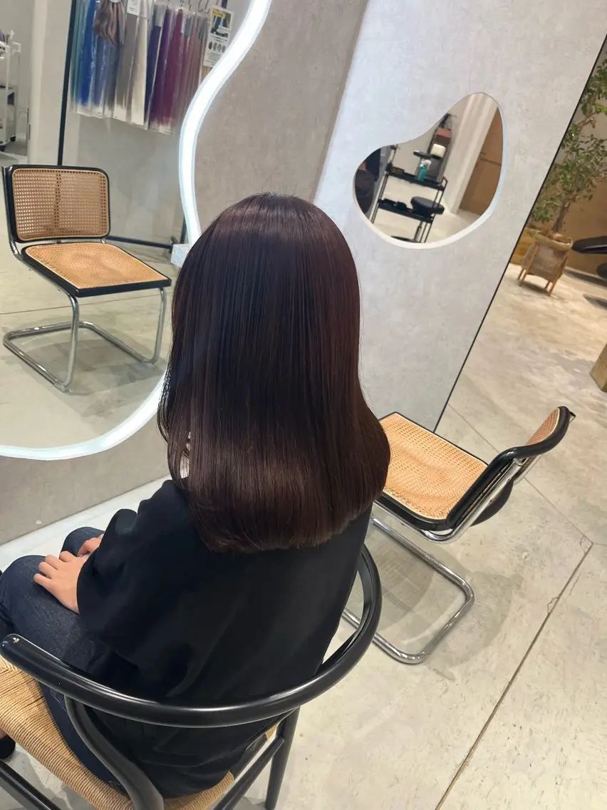カラー カット ヘアカラー トリートメント 福島 果音のヘアスタイル