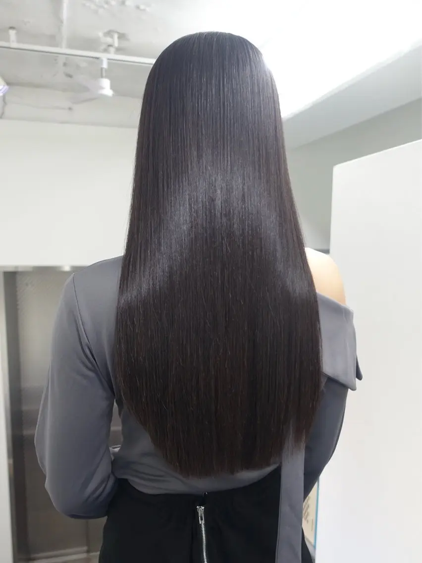 ロング カット 縮毛矯正 大田吏晃❤️🔥 美髪特化のヘアスタイル