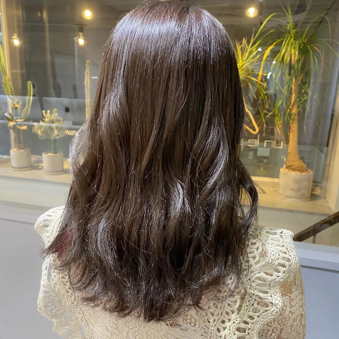 カラー 透明感カラー 縮毛矯正 きよはらちさき🍑 柔らかカラー🌱🫧のヘアスタイル