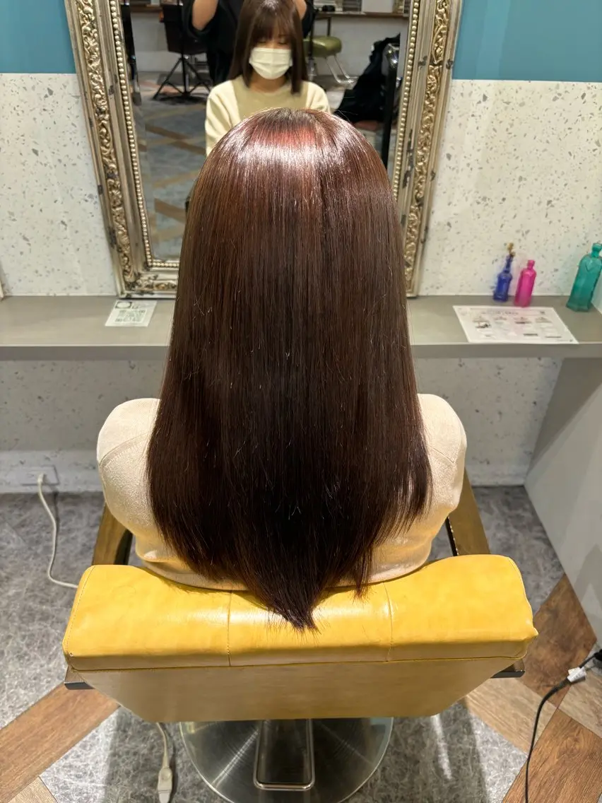 ロング カラー 🍀縮毛艶髪🍀田中 啓吾のヘアスタイル