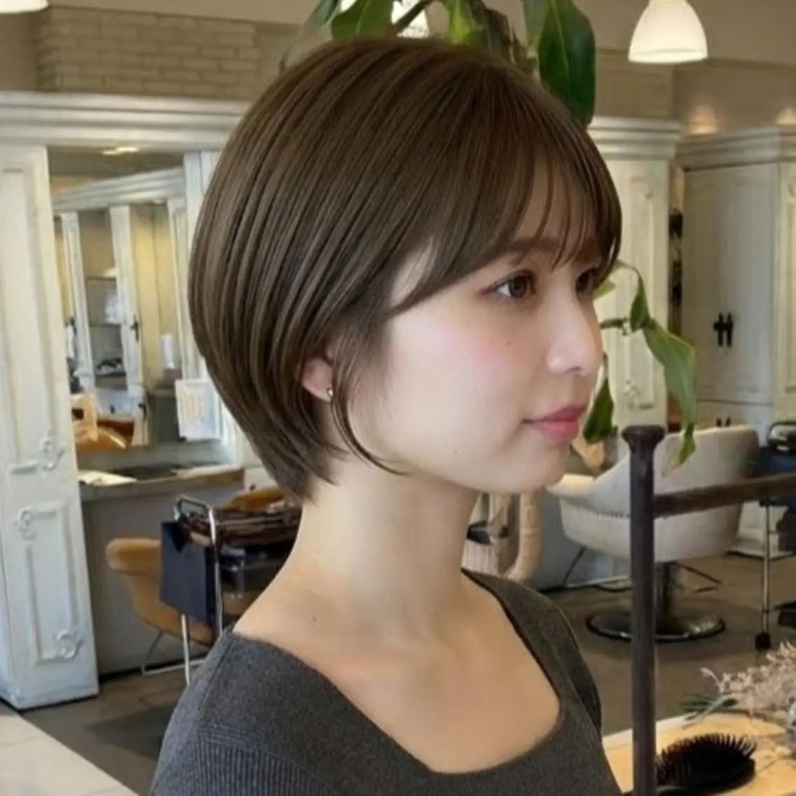 ショート ショートボブ 丸みショート ボブ ショートヘア obje't cielのヘアスタイル