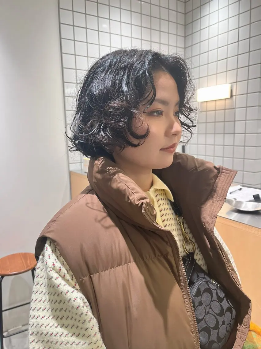 ショート パーマ ボブ ウルフカット 似合わせパーマ/ kazuのヘアスタイル