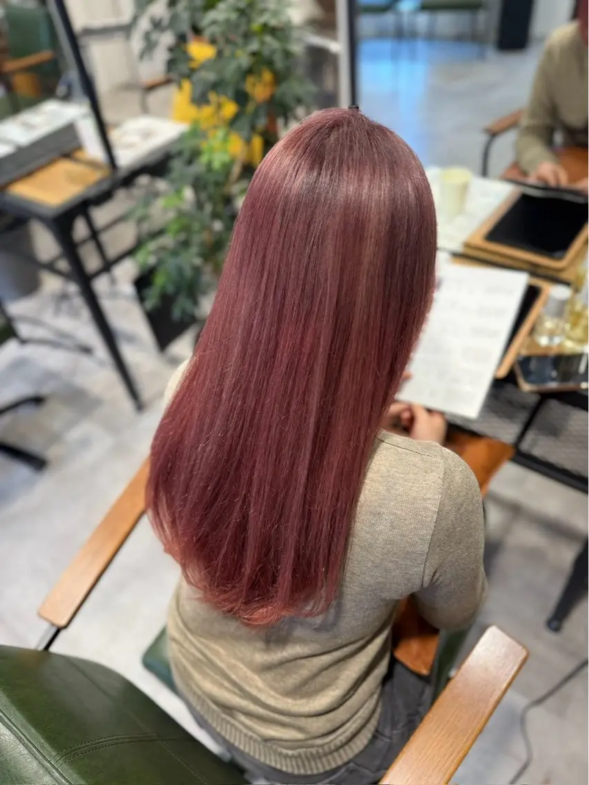 1ブリーチ➕アディクシーカラー🩵（1stepトリートメント付き‼️）の写真