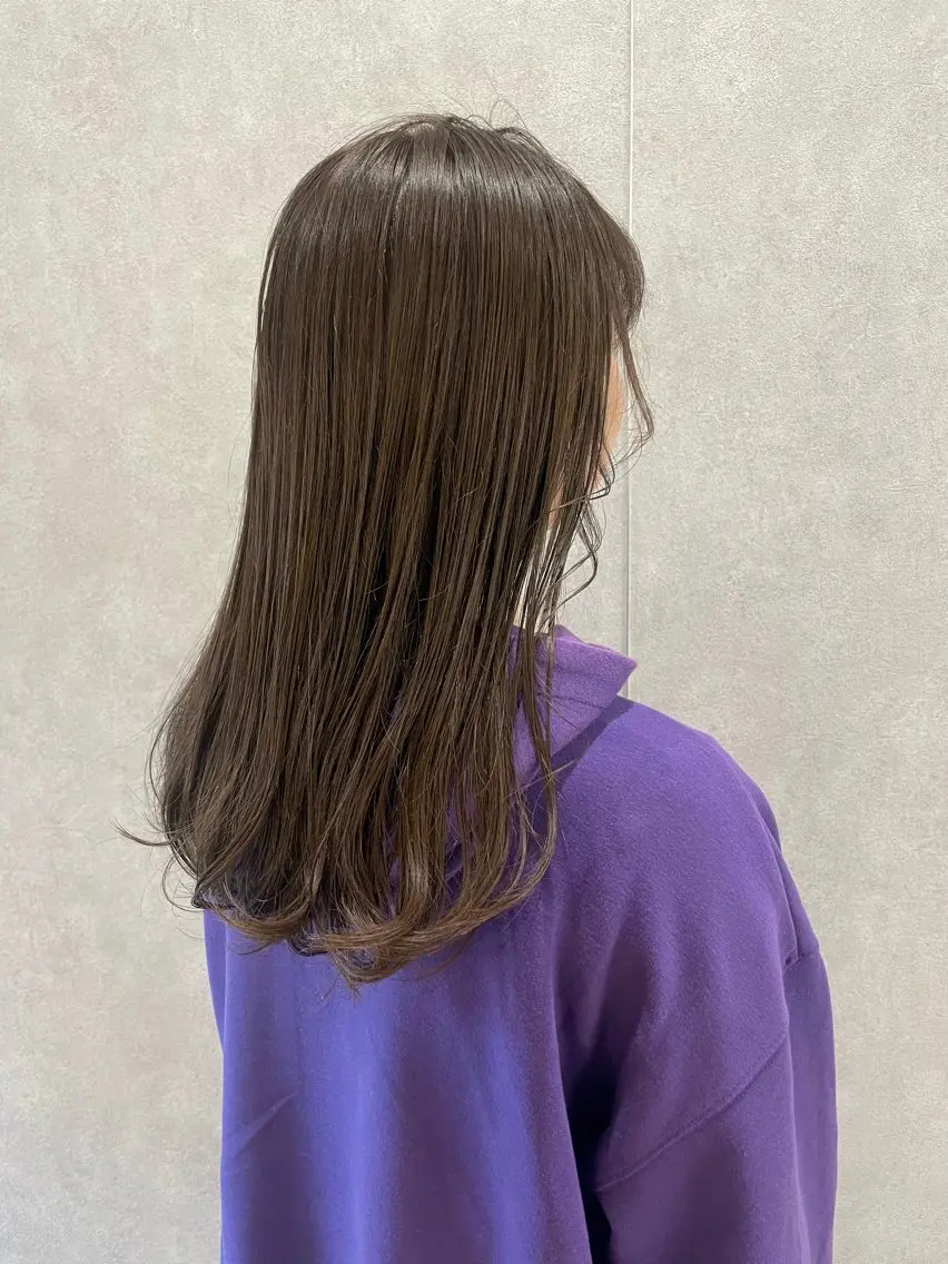 ロング カラー カット ヘアカラー トリートメント ヘアセット ERINA🐸垢抜け ミディアム/レイヤーのヘアスタイル