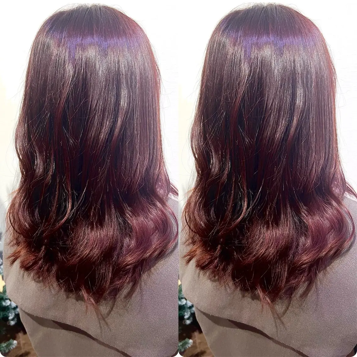 セミロング 切っぱなし💇‍♀️ イヤリング🎨龍之介のヘアスタイル