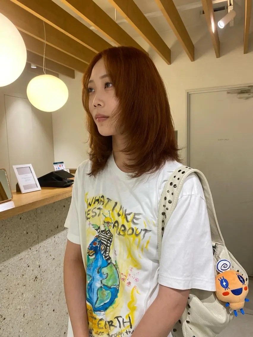 ロング ヘアカラー ナイトウ コトのヘアスタイル