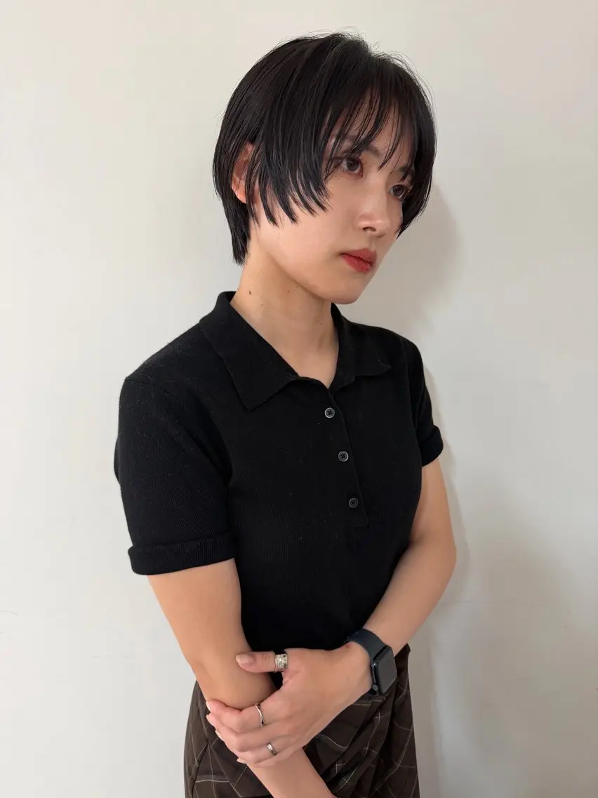 ショート ボブ ショートヘア カット 竹中 彩音のヘアスタイル