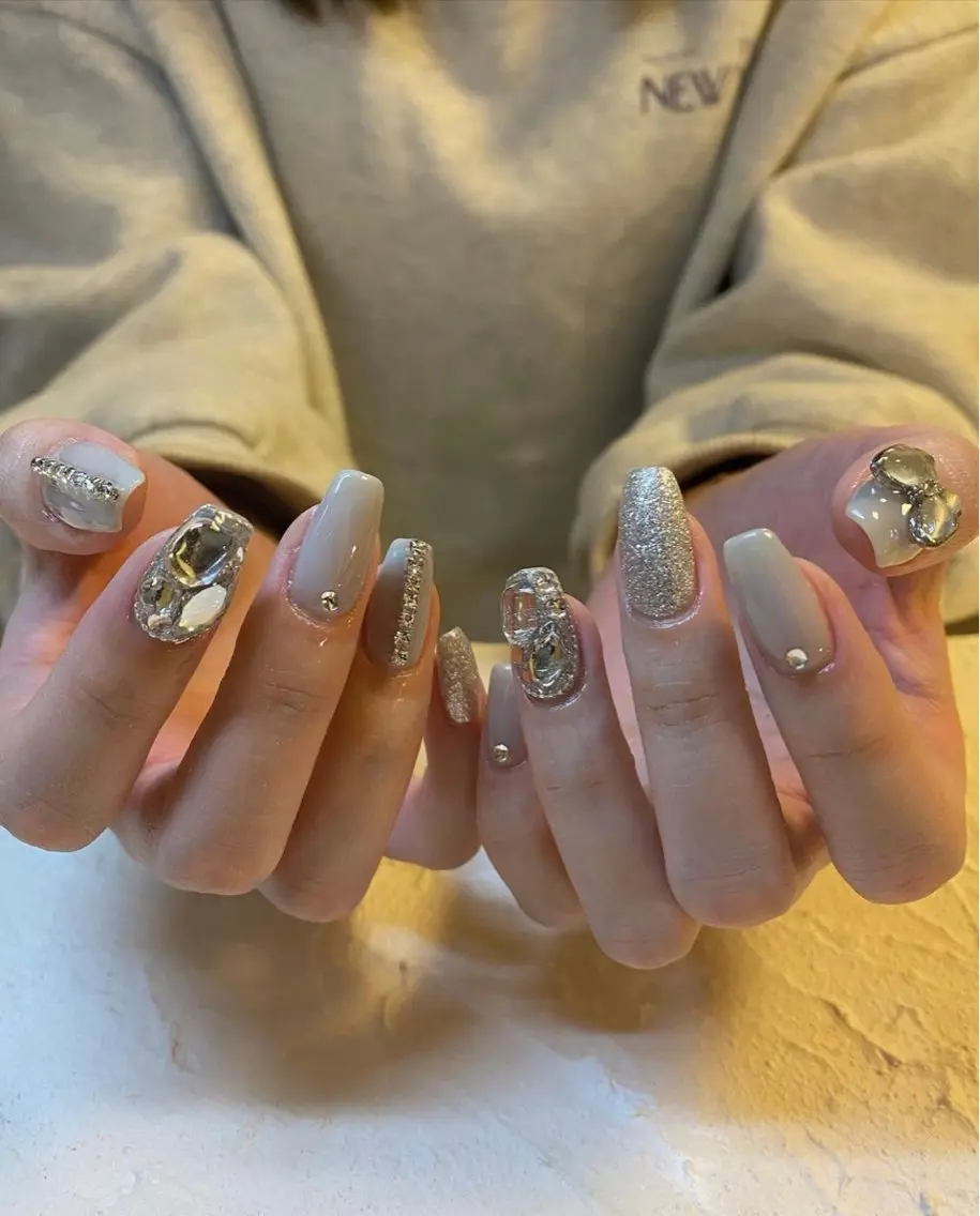 ネイル ワンホンネイル nail salon granveilのネイルデザイン