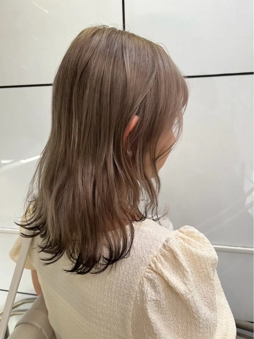 セミロング カラー inc新小岩 Rionのヘアスタイル