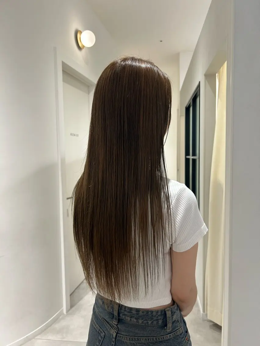 ロング カラー ヘアカラー Nanami🧸🤍 ワンカラーモデル募集のヘアスタイル