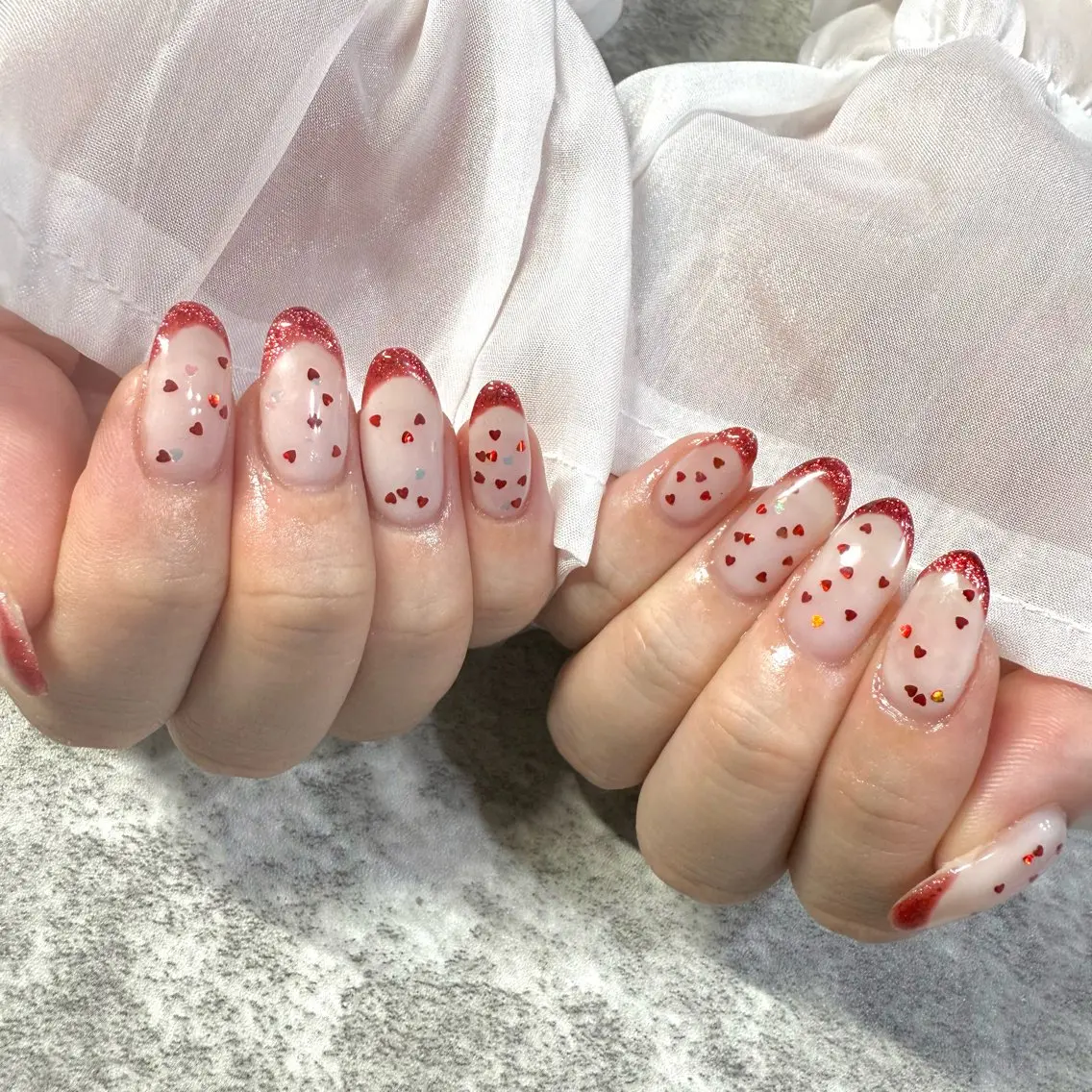 ネイル ハート ハンドネイル ★Rinail... .のネイルデザイン