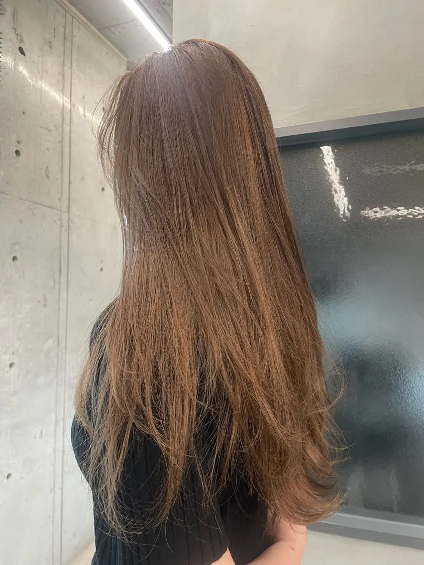 ロング カラー 小澤 わかなのヘアスタイル