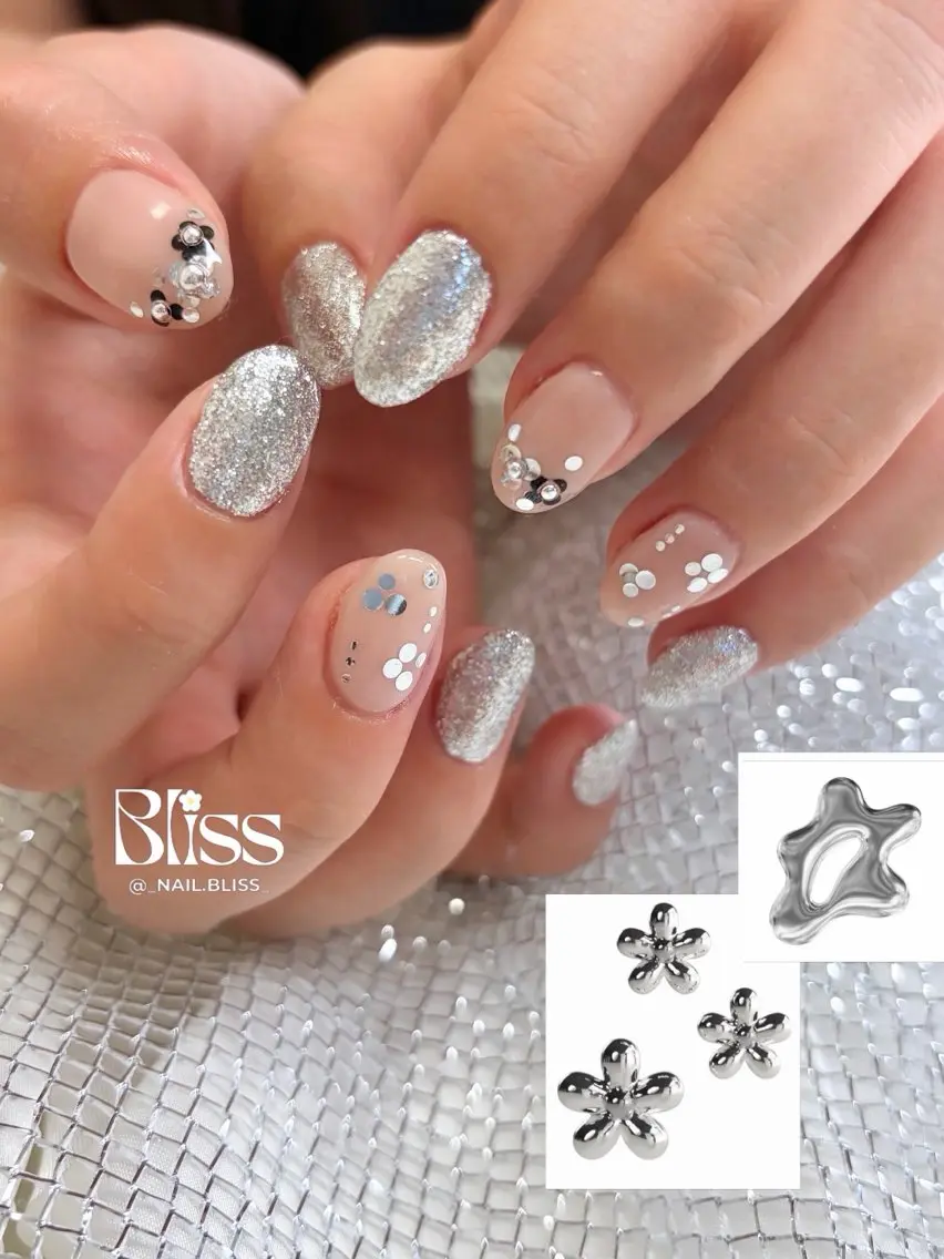 ネイル フラワーネイル 持ち込み ハンドネイル NAIL BLISSのネイルデザイン