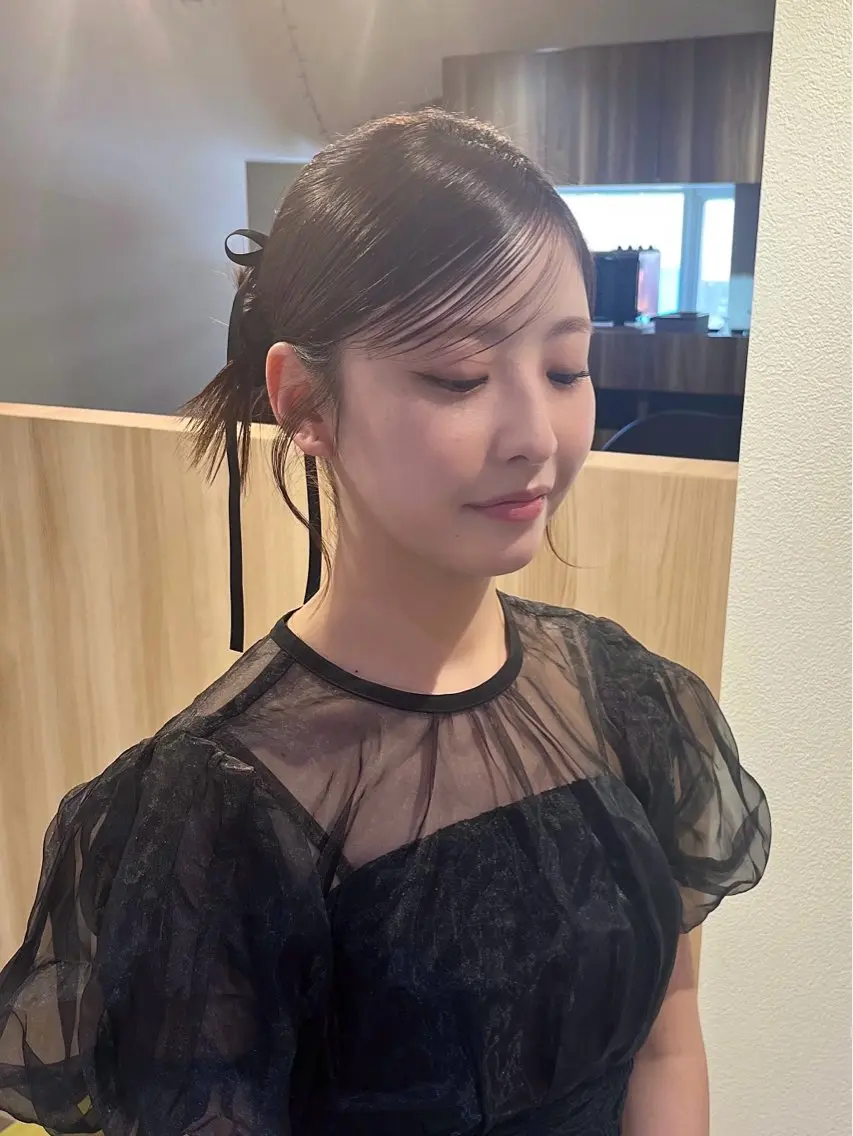 ヘアアレンジ 卒業式のヘアスタイル ヘアセット YUUMI /堀江美容室のヘアスタイル