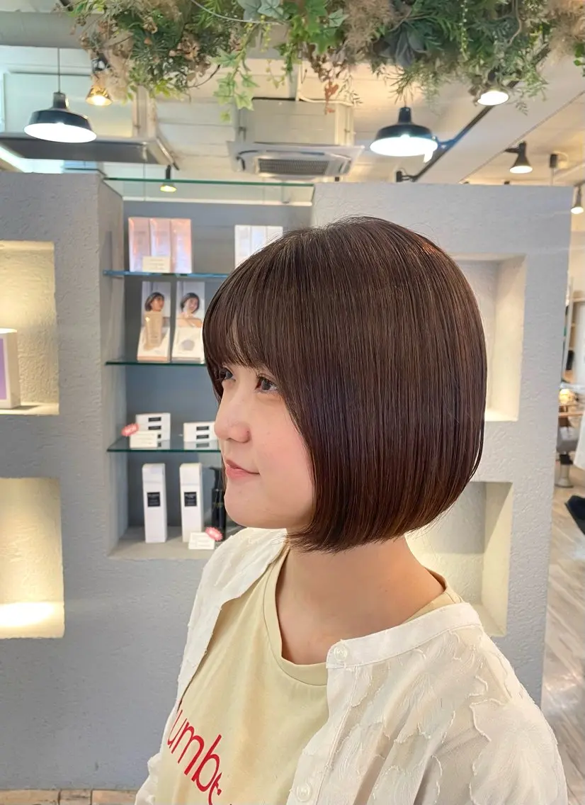 ショート カット ヘアカラー トリートメント VISAGE ba.sk 金子詩帆のヘアスタイル