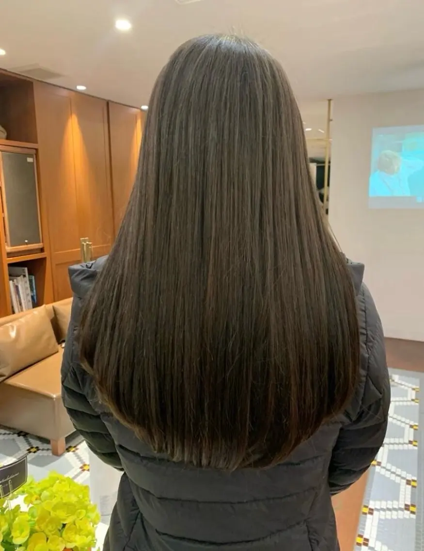 ロング カラー オリーブカラー BEAUTRIUM /ばんどうかりんのヘアスタイル