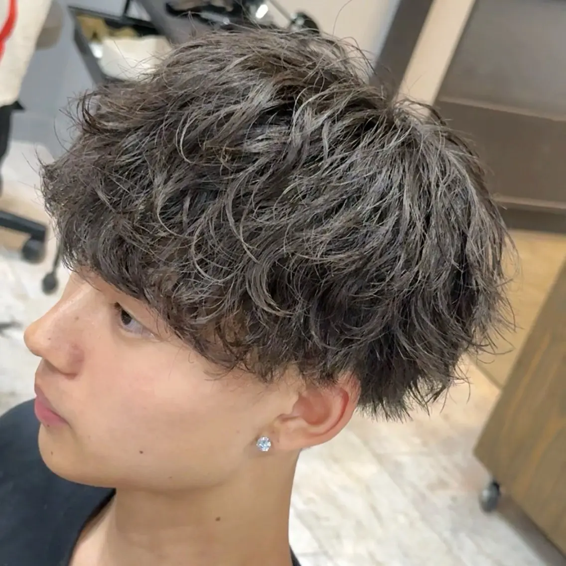 パーマ メンズ メンズパーマ 波巻きパーマ ヘアセット メンズ特化/新潟万代 中村ヤマトのヘアスタイル