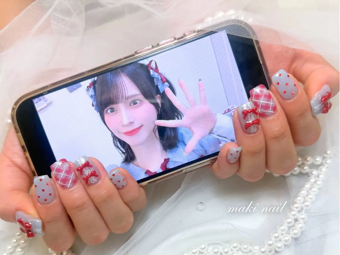 ネイル ハンドネイル MAKI🌸堺筋本町 ガーリー/綺麗めのネイルデザイン
