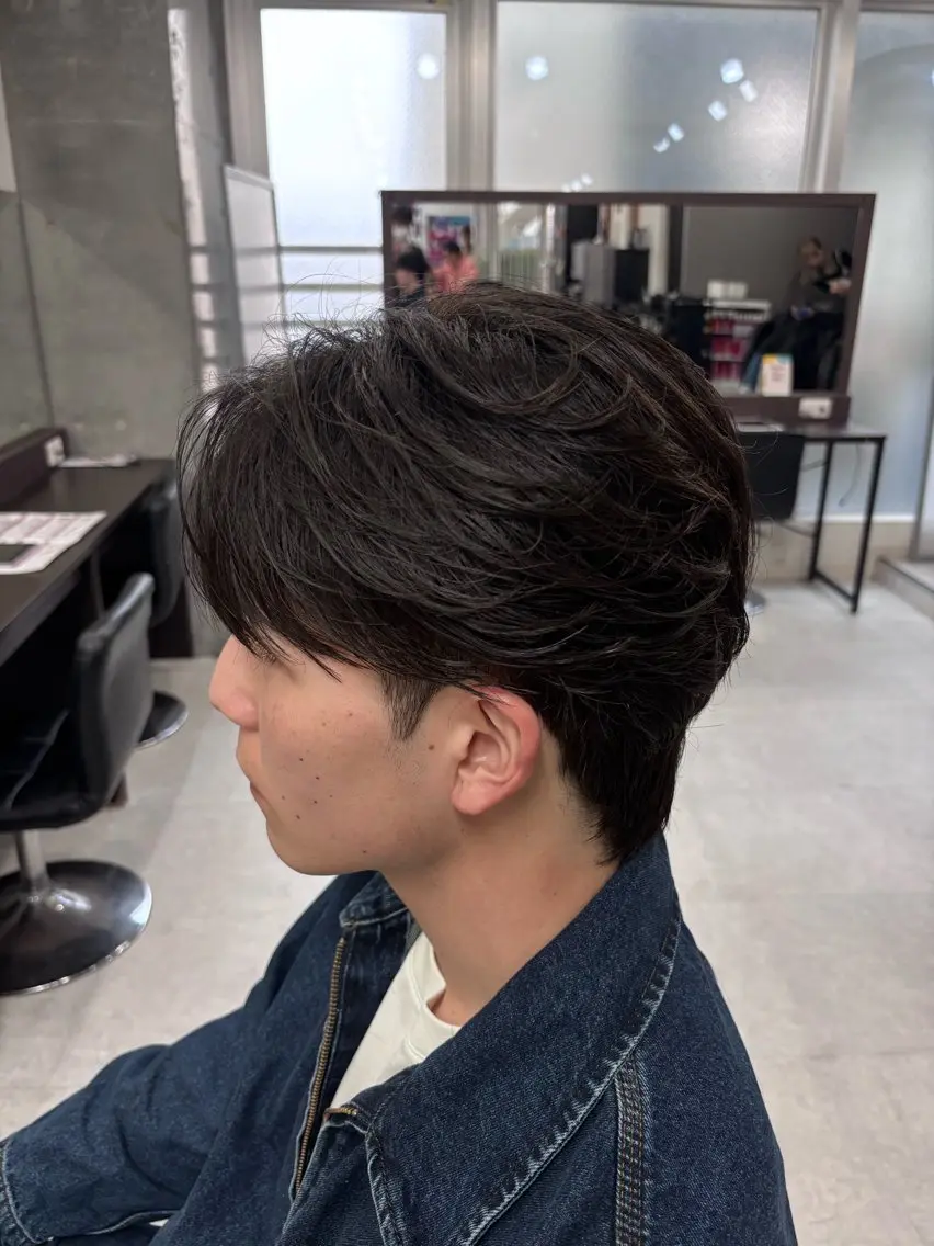 パーマ メンズ カット パーマ トリートメント ヘッドスパ ヘアセット パーマキング 🇰🇷yutoのヘアスタイル