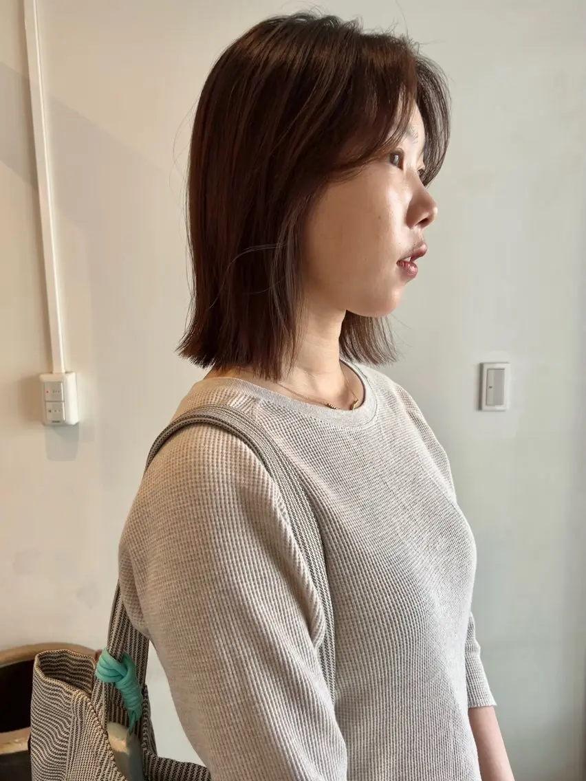 ミディアム カラー カット ヘッドスパ 三谷はるな /名古屋/本山のヘアスタイル