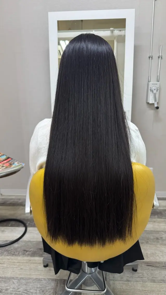 ロング 縮毛矯正 英斗 ひでとのヘアスタイル