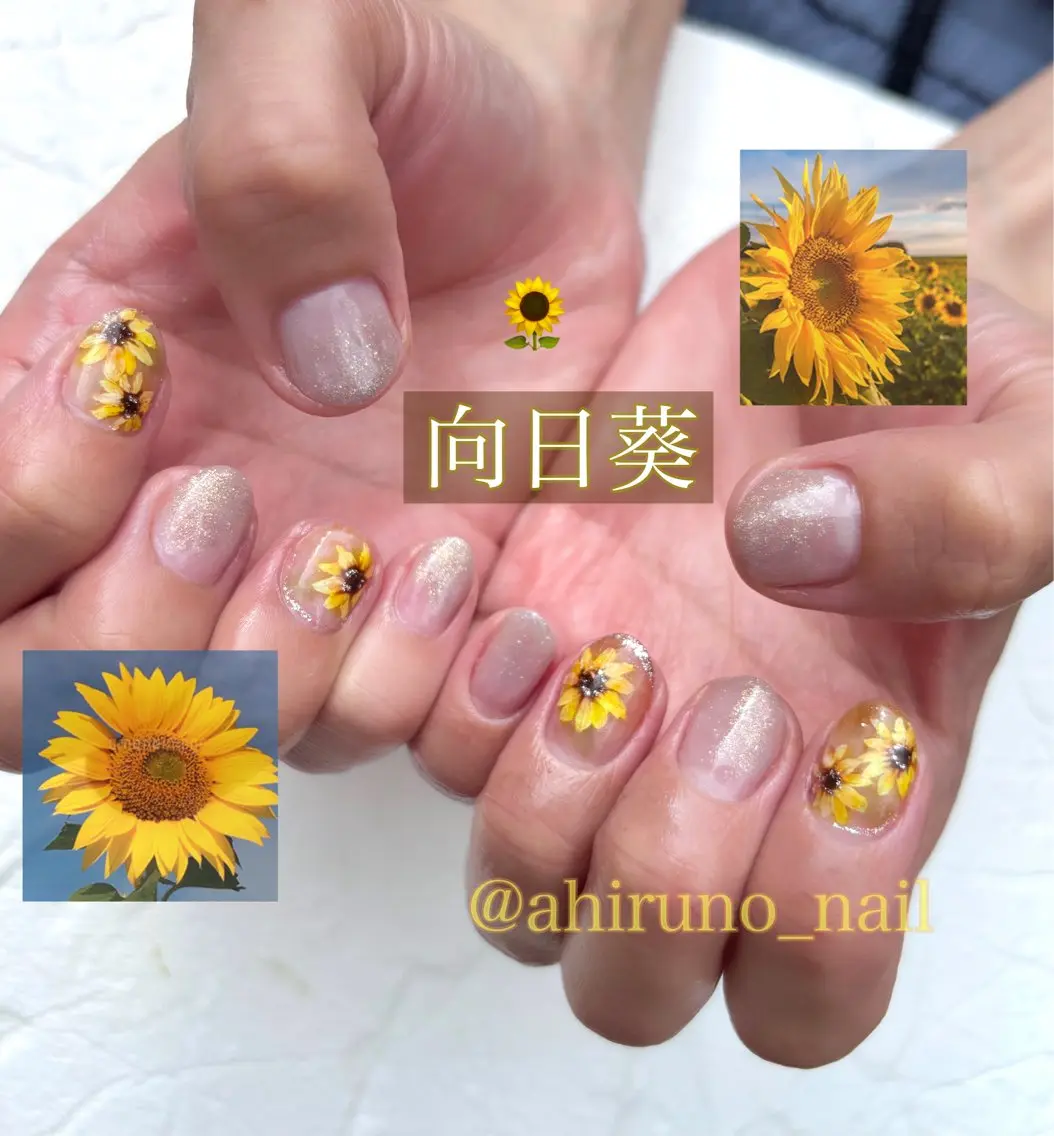 ネイル キラキラネイル ハンドネイル 東京あきる野市ネイル ✿ yuiのネイルデザイン